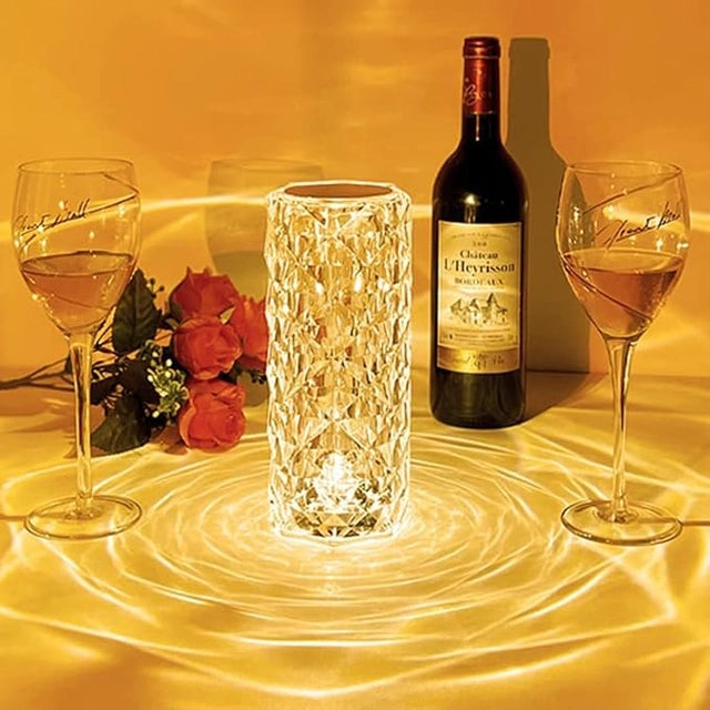 16-Color Crystal Touch Lamp with Remote